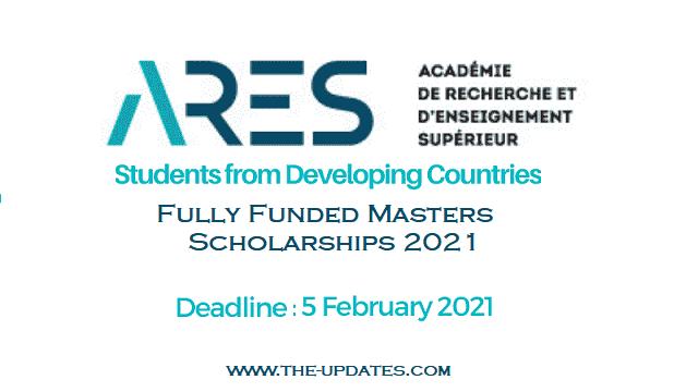 Masters Scholarship at ARES Belgium for Students from Developing countries