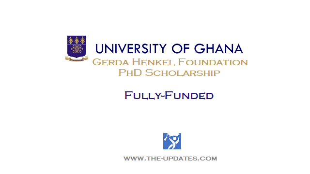 Gerda Henkel Foundation PhD Scholarship at University of Ghana