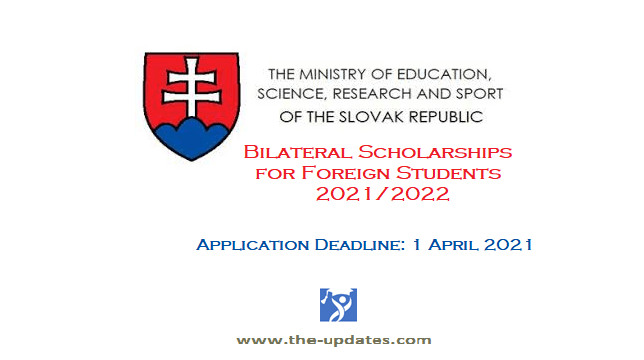 Bilateral Scholarships by Government of Slovak Republic 2021/2022