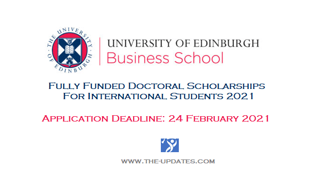 Doctoral Scholarships at Edinburgh College and Business School UK 2021-2022
