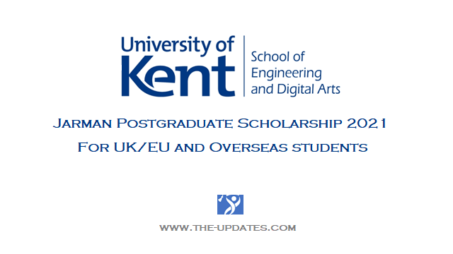 Jarman Postgraduate Scholarship at University of Kent UK
