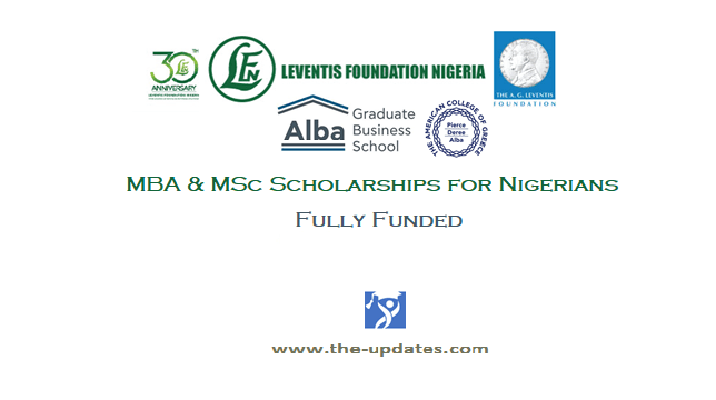 Leventis Foundation MBA and MSc Scholarship for Nigerians 2021