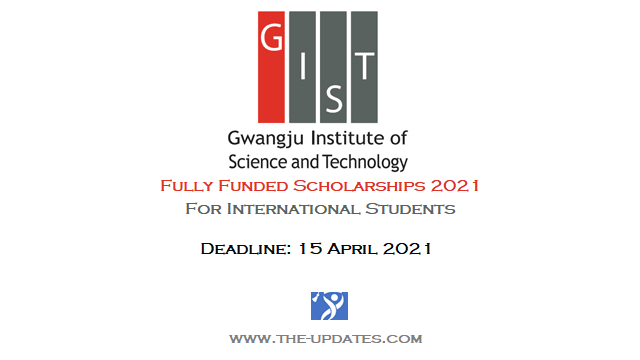 International Admission Scholarships at GIST South Korea 2021-2022