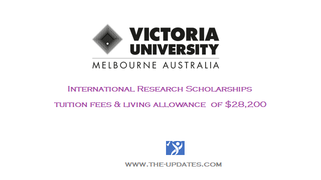 International Research Scholarships at Victoria University Australia 2021