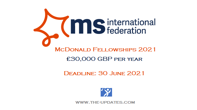 MSIF McDonald Fellowships fund 2021
