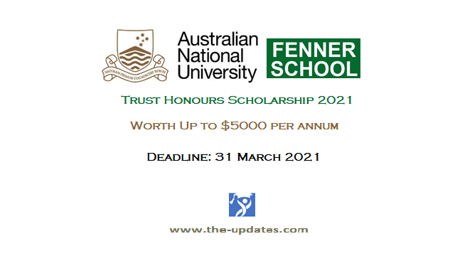 ACTION Trust Honours Scholarship at ANU 2021