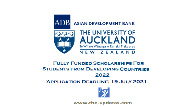 Asian Development Bank – Japan Scholarship Program at University of Auckland NZ 2022
