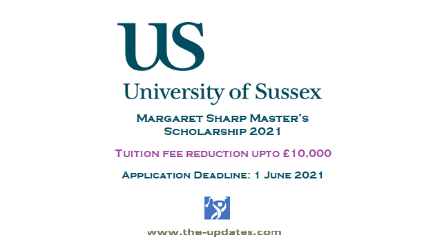 Margaret Sharp Master's Scholarship at University of Sussex