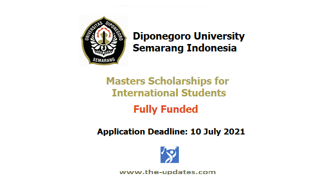 Diponegoro Masters Scholarship Indonesia 2021-2022