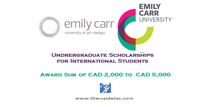 emily carr university of art and design scholarships 2021-2022