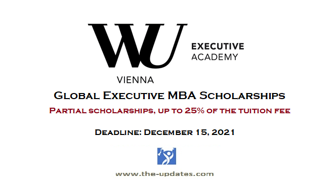 Global Executive MBA Scholarships 2022-2023