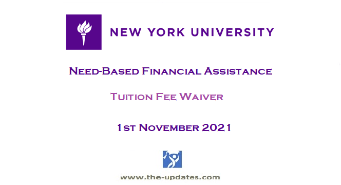 Need-Based Financial Scholarships at New York University USA