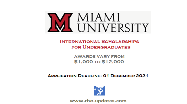 International scholarships at Miami University USA