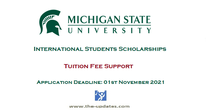 International student scholarships at Michigan State University USA