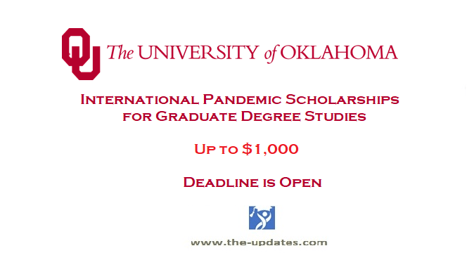International Student Pandemic Scholarship at The University of Oklahoma USA