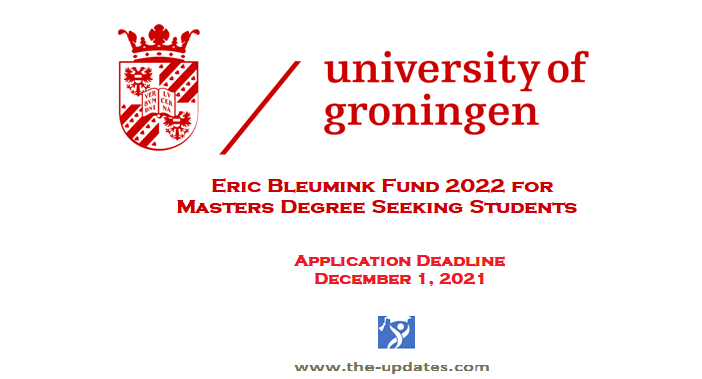 Eric Bleumink Fund at University of Groningen Netherlands 2022