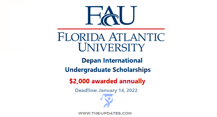 Depan International Freshman Scholarships at Florida Atlantic University USA