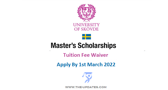 Master’s Scholarships at University of Skovde Sweden 2022