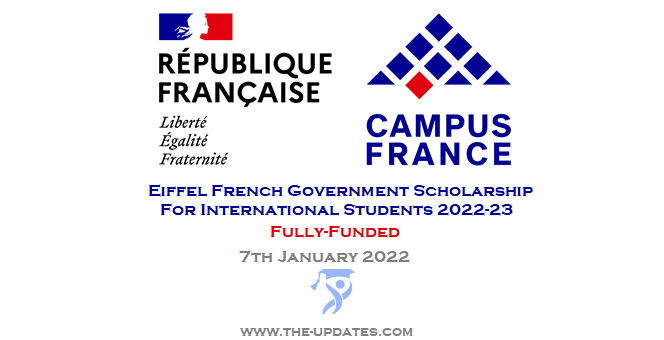 Eiffel French Government Scholarship France 2022-23