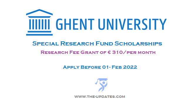 Special Research Fund Scholarships Belgium for Undergraduates