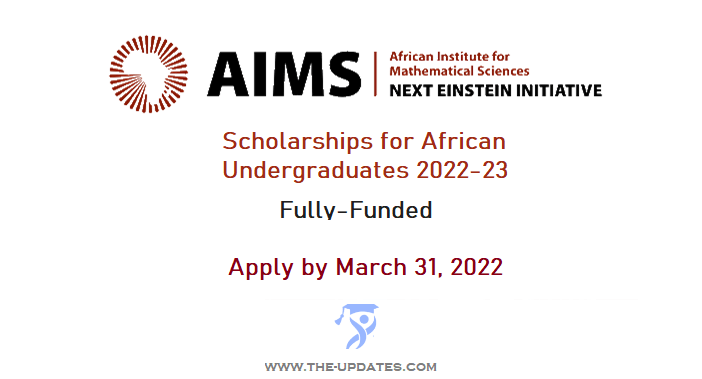 AIMS-Next Einstein Initiative Masters Scholarship 2022