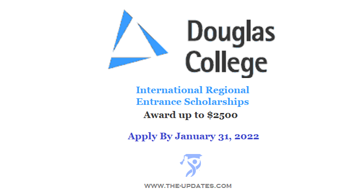 Douglas International Regional Entrance Scholarships in Canada 2022-23