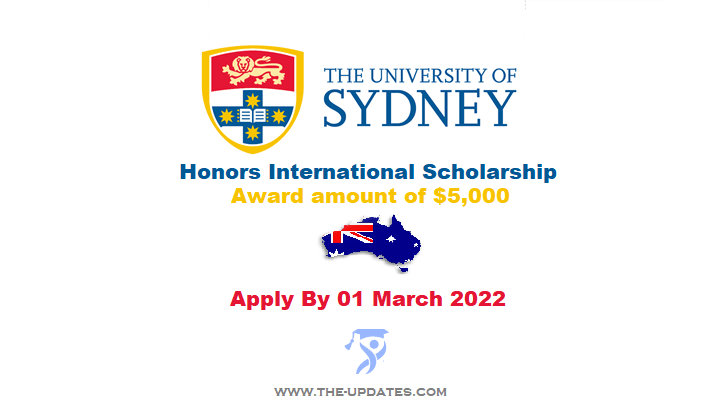 International Scholarships in Photonics at The University of Sydney Australia 2022-23