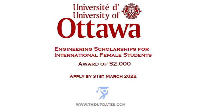 Memorial Engineering Scholarships at University of Ottawa Canada