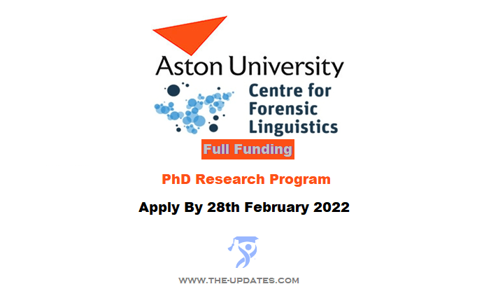 PhD Fully-Funded Scholarships at AIFL UK 2022-2023