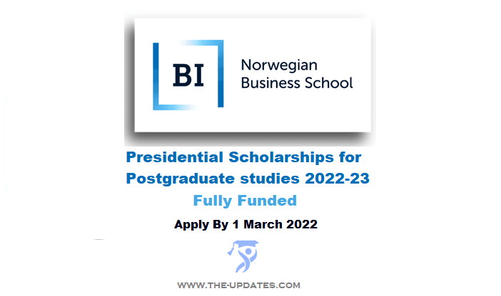 BI Presidential Scholarships at Norwegian Business School 2022