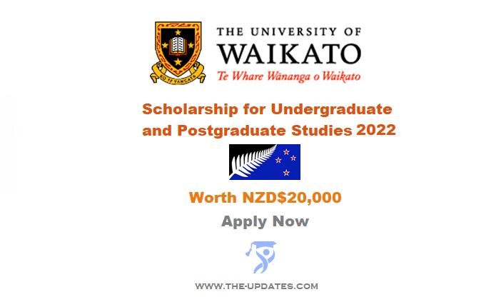 International Excellence Scholarship at University of Waikato New Zealand 2022-23