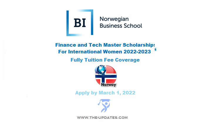 Women in Finance and Tech Master Scholarships at Bi Norwegian Business School 2022-23
