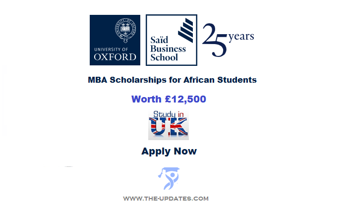 MBA African Leaders Scholarship at University of Oxford 2022