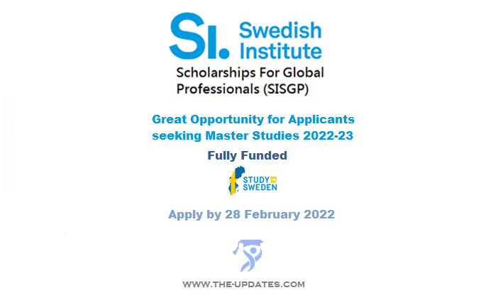 Swedish Institute Scholarships for Global Professionals 2022-23