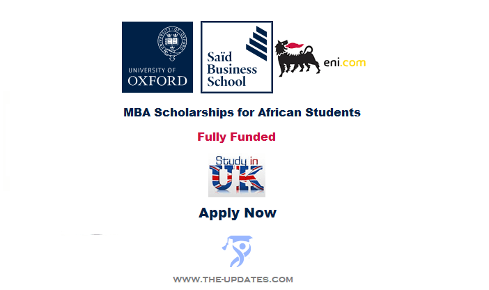 Eni-Oxford Scholarship Award for MBA Studies for Africans in UK 2022