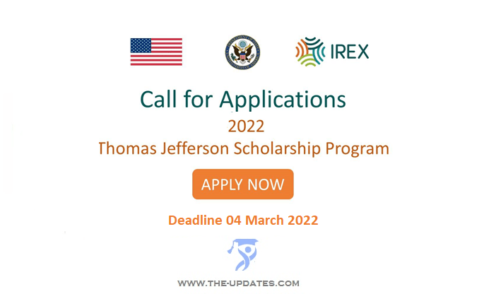 Thomas Jefferson Scholarship Program for International Students in USA 2022