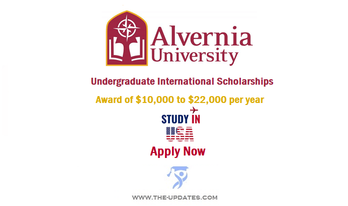 Undergraduate International Scholarships at Alvernia University USA 2022-23