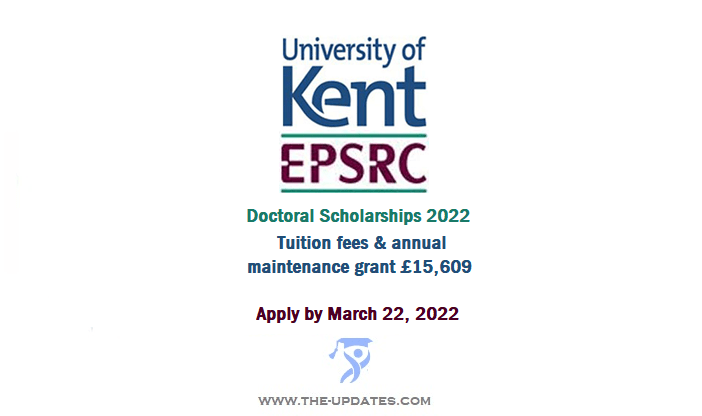 University of Kent EPSRC Doctoral Scholarship 2022