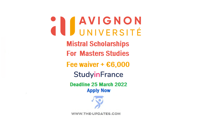 Mistral Scholarships for International Students to Study in France 2022-2023