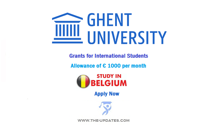 Top-up Grants for International Students at Ghent University Belgium 2022-2023