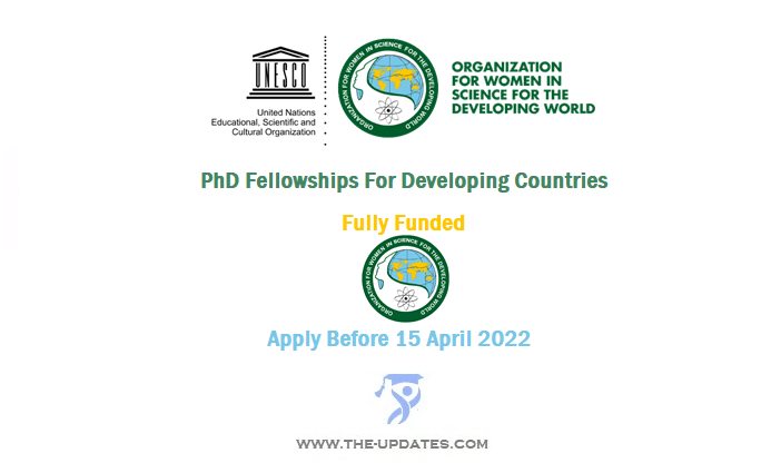OWSD PhD Fellowships for Developing Countries 2022-23