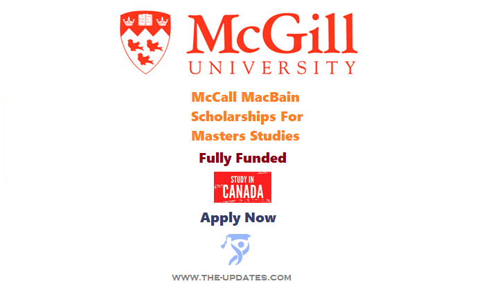 McCall MacBain Scholarships at McGill University Canada 2022-2023