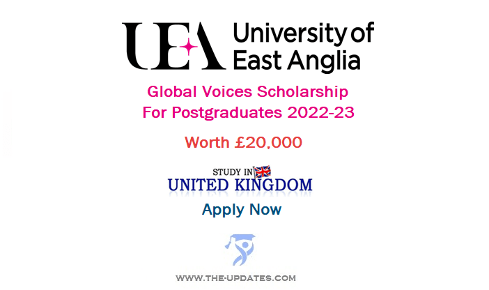 The Global Voices Scholarship at the University of East Anglia 2022