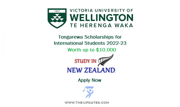 Tongarewa Scholarships at Victoria University of Wellington New Zealand 2022-2023