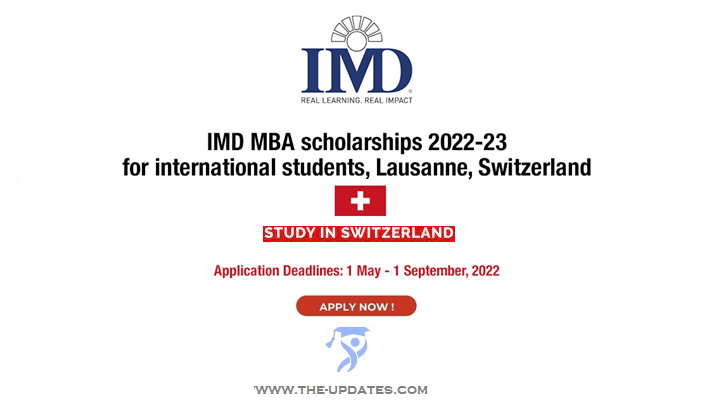 IMD MBA Scholarships in Switzerland for International Students 2022-23