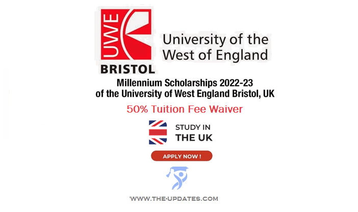 Millennium Scholarship at University of the West of England UK 2022-23