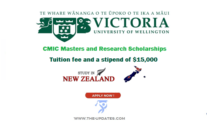 Victoria University of Wellington CMIC Masters Scholarship 2022