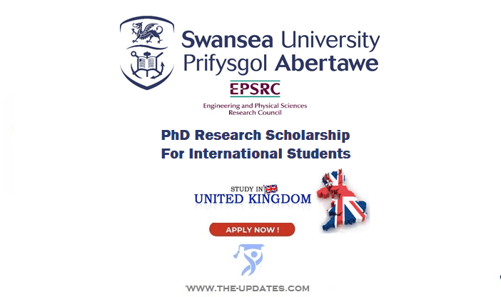 EPSRC PhD Research Scholarship at Swansea University UK 2022