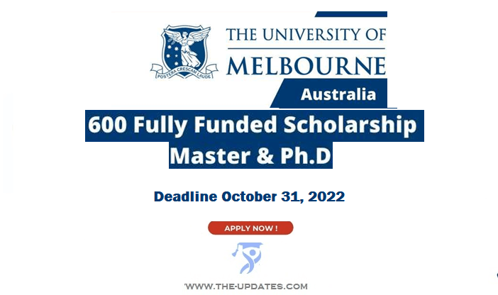 Graduate Research Scholarships at University of Melbourne 2022