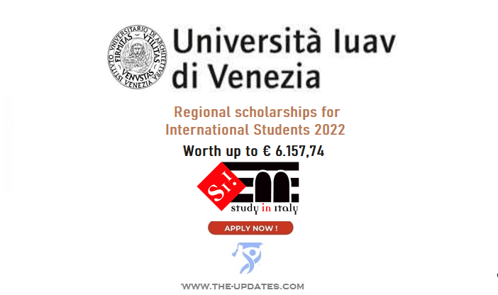 Regional scholarships for International Students at Università Iuav di Venezia 2022